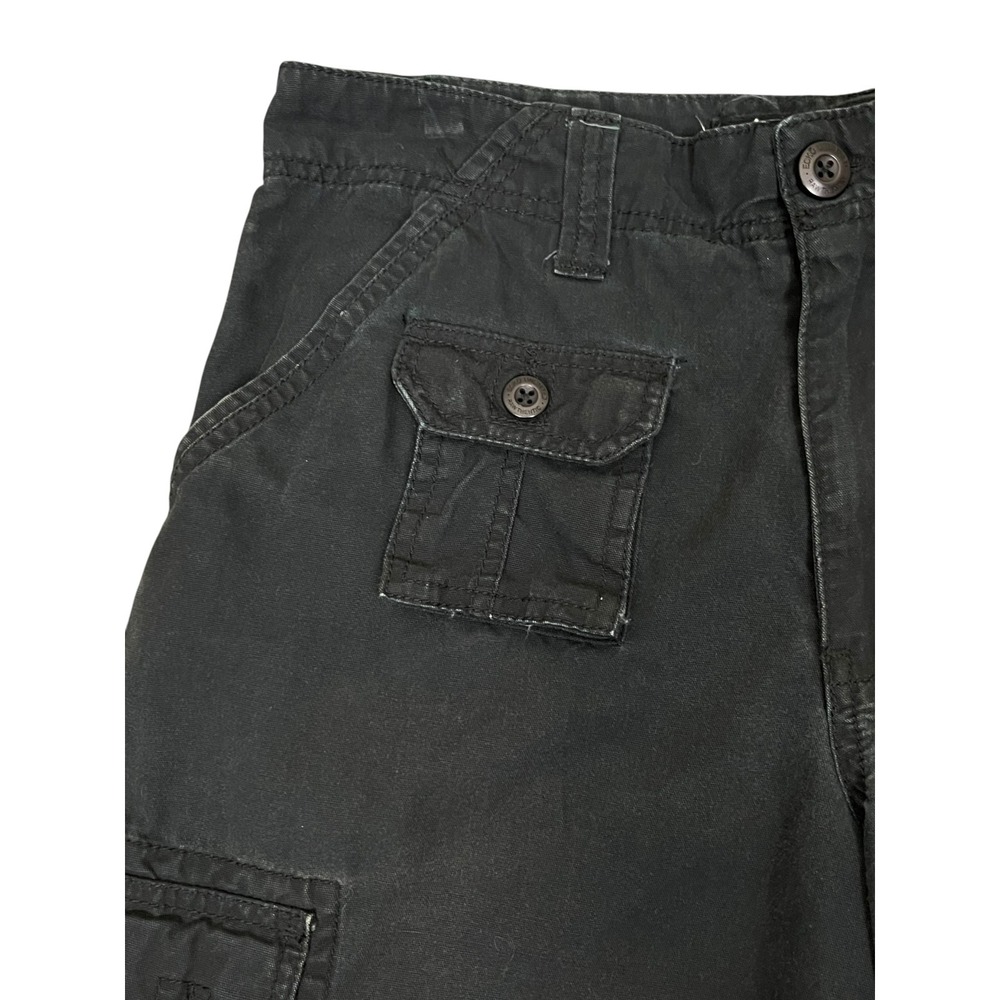 Ecko Unltd Mens Black Cargo Shorts 32 Y2K Streetwear Skater Baggy Hip Hop - Picture 12 of 14